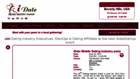 What Idatestartup.com website looked like in 2016 (7 years ago)