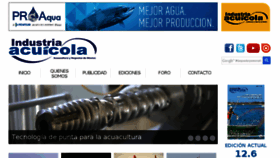 What Industriaacuicola.com website looked like in 2016 (7 years ago)
