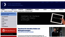 What Imb.donau-uni.ac.at website looked like in 2016 (7 years ago)