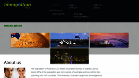 What Immigrationhub.com.au website looked like in 2016 (7 years ago)