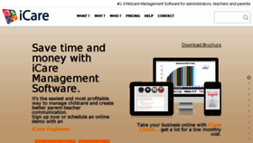 What Icaresoftware.com website looked like in 2016 (7 years ago)