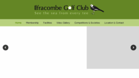 What Ilfracombegolfclub.com website looked like in 2016 (7 years ago)