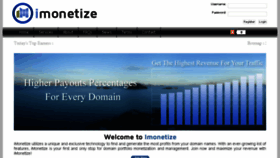 What Imonetize.com website looked like in 2016 (7 years ago)