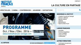What Institutfrancais-senegal.com website looked like in 2016 (7 years ago)