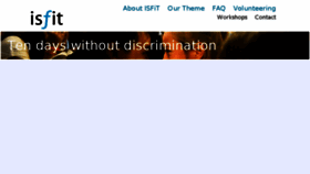 What Isfit.org website looked like in 2016 (7 years ago)