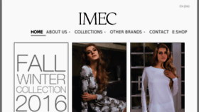 What Imec.it website looked like in 2016 (7 years ago)