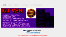 What Ictvpn.net website looked like in 2016 (7 years ago)