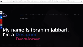 What Ibrahimjabbari.com website looked like in 2016 (7 years ago)