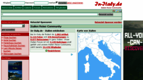 What In-italy.de website looked like in 2016 (7 years ago)