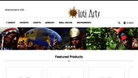 What Intiarts.com website looked like in 2016 (7 years ago)