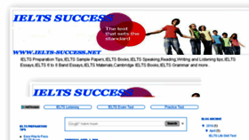 What Ielts-success.net website looked like in 2016 (7 years ago)