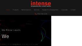 What Intenseco.com website looked like in 2016 (7 years ago)