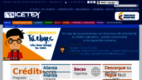 What Icetex.gov.co website looked like in 2016 (9 years ago)
