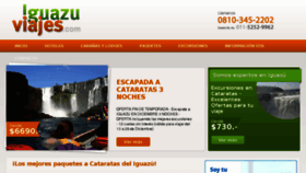 What Iguazuviajes.com website looked like in 2016 (7 years ago)