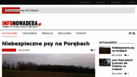 What Infonowadeba.pl website looked like in 2016 (7 years ago)