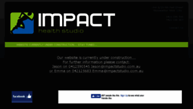 What Impacthealthstudio.com website looked like in 2016 (7 years ago)
