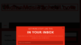 What Indianmusicschool.com website looked like in 2016 (7 years ago)