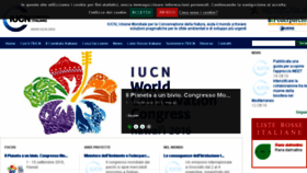 What Iucn.it website looked like in 2016 (7 years ago)