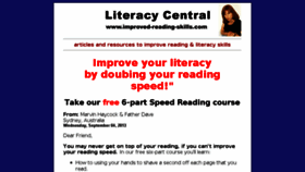 What Improved-reading-skills.com website looked like in 2016 (7 years ago)