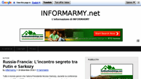 What Informarmy.net website looked like in 2016 (7 years ago)