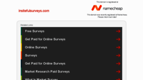 What Insitefulsurveys.com website looked like in 2016 (7 years ago)