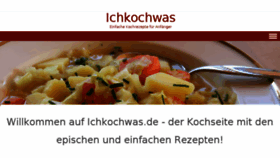 What Ichkochwas.de website looked like in 2016 (7 years ago)