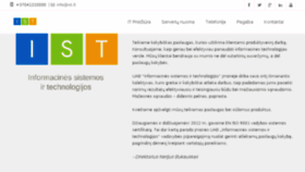 What Ist.lt website looked like in 2016 (7 years ago)