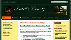 What Isabellacounty.org website looked like in 2016 (7 years ago)
