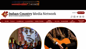 What Indiancountrymedianetwork.com website looked like in 2016 (7 years ago)