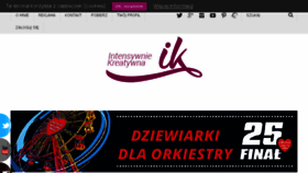 What Intensywniekreatywna.pl website looked like in 2016 (7 years ago)