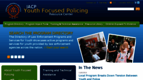 What Iacpyouth.org website looked like in 2016 (7 years ago)