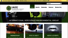What Iaeg.com website looked like in 2016 (7 years ago)