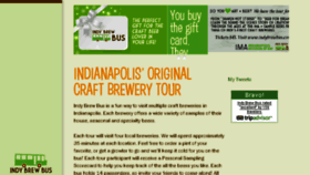 What Indybrewbus.com website looked like in 2016 (7 years ago)