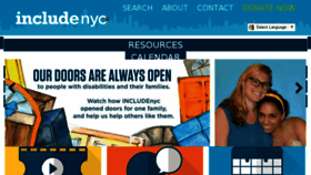 What Includenyc.org website looked like in 2016 (7 years ago)