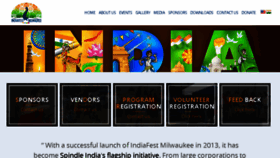 What Indiafestmilwaukee.org website looked like in 2016 (7 years ago)