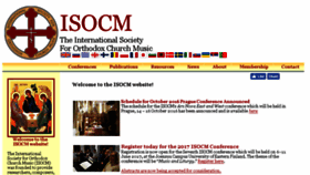 What Isocm.com website looked like in 2016 (8 years ago)
