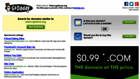 What Interruptions.org website looked like in 2016 (8 years ago)
