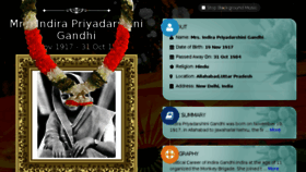 What Indira-gandhi.tributes.in website looked like in 2016 (7 years ago)