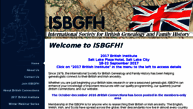 What Isbgfh.org website looked like in 2016 (7 years ago)