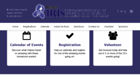 What Irisfestival.com website looked like in 2016 (7 years ago)