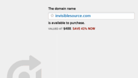 What Invisiblesource.com website looked like in 2016 (7 years ago)