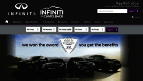What Infinitioncamelback.com website looked like in 2017 (7 years ago)