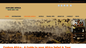 What Iexploreafrica.com website looked like in 2017 (7 years ago)