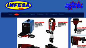 What Infesa.com website looked like in 2017 (7 years ago)