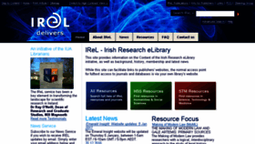 What Irelibrary.ie website looked like in 2017 (7 years ago)