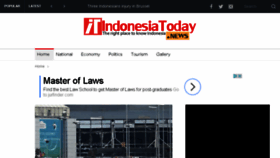 What Indonesiatoday.news website looked like in 2017 (7 years ago)