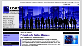 What I-net-hosting.de website looked like in 2017 (7 years ago)