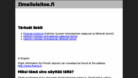 What Ilmailulaitos.fi website looked like in 2017 (7 years ago)
