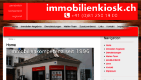 What Immobilienkiosk.ch website looked like in 2017 (7 years ago)