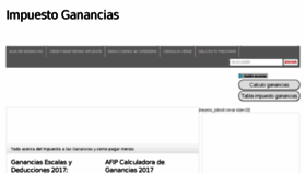 What Impuestoganancias.com.ar website looked like in 2017 (7 years ago)